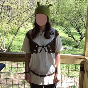 Shrek Costume Top And Beanie